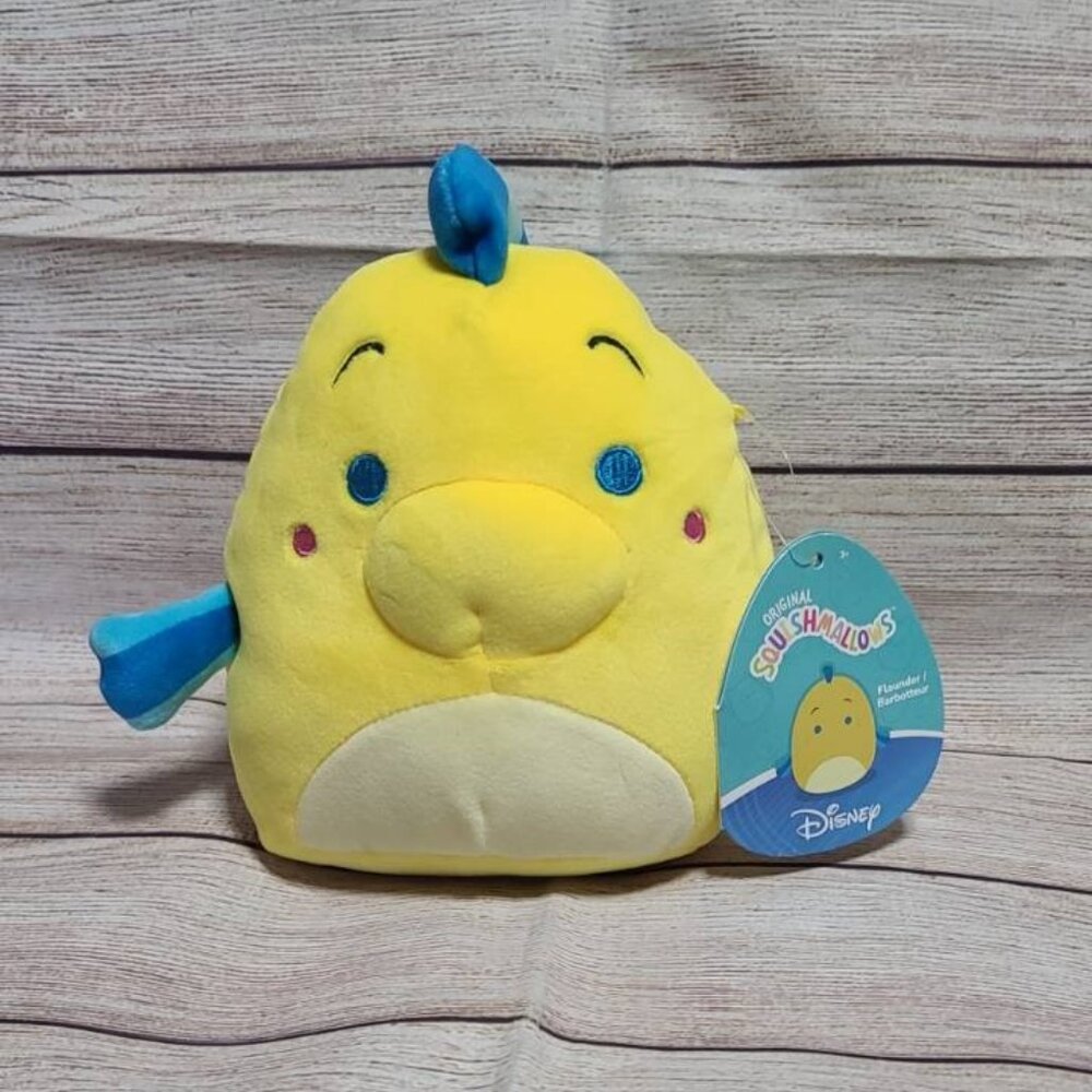 Squishmallows Disney Flounder 8" Plush - NWT